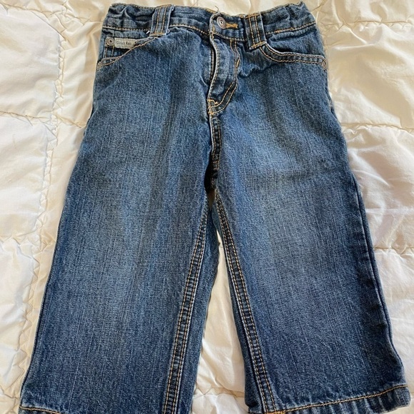 Calvin Klein Boy Denim Jeans 18M Elastic Waist - Picture 1 of 4
